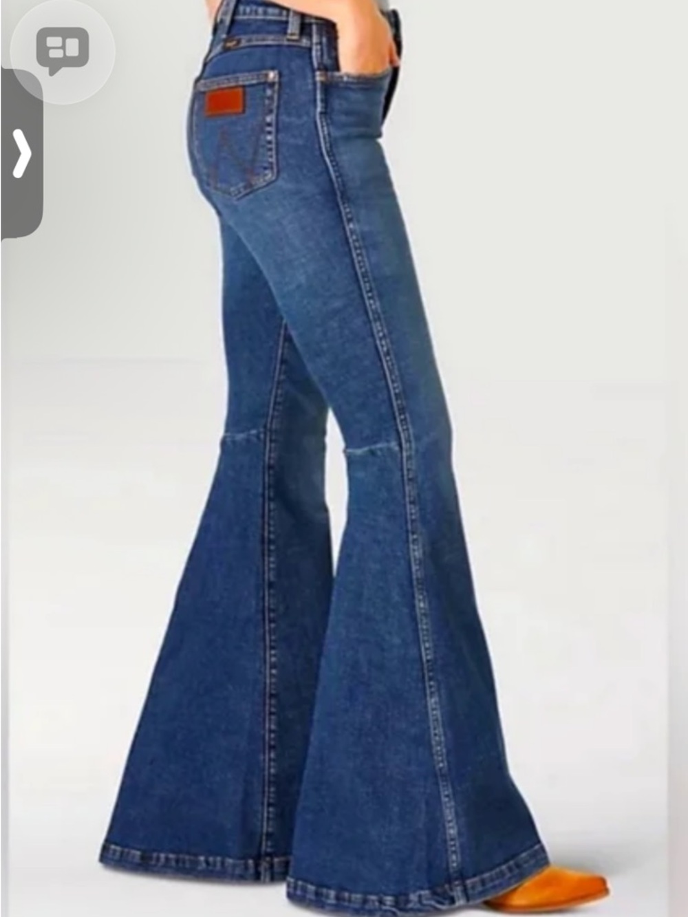 Wrangler High Rise Flare Denim Jeans